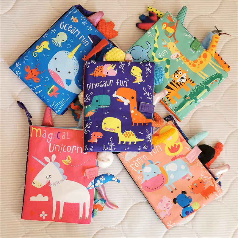 Kids Early Education Books - New Baby Rattles Mobiles Toy Soft