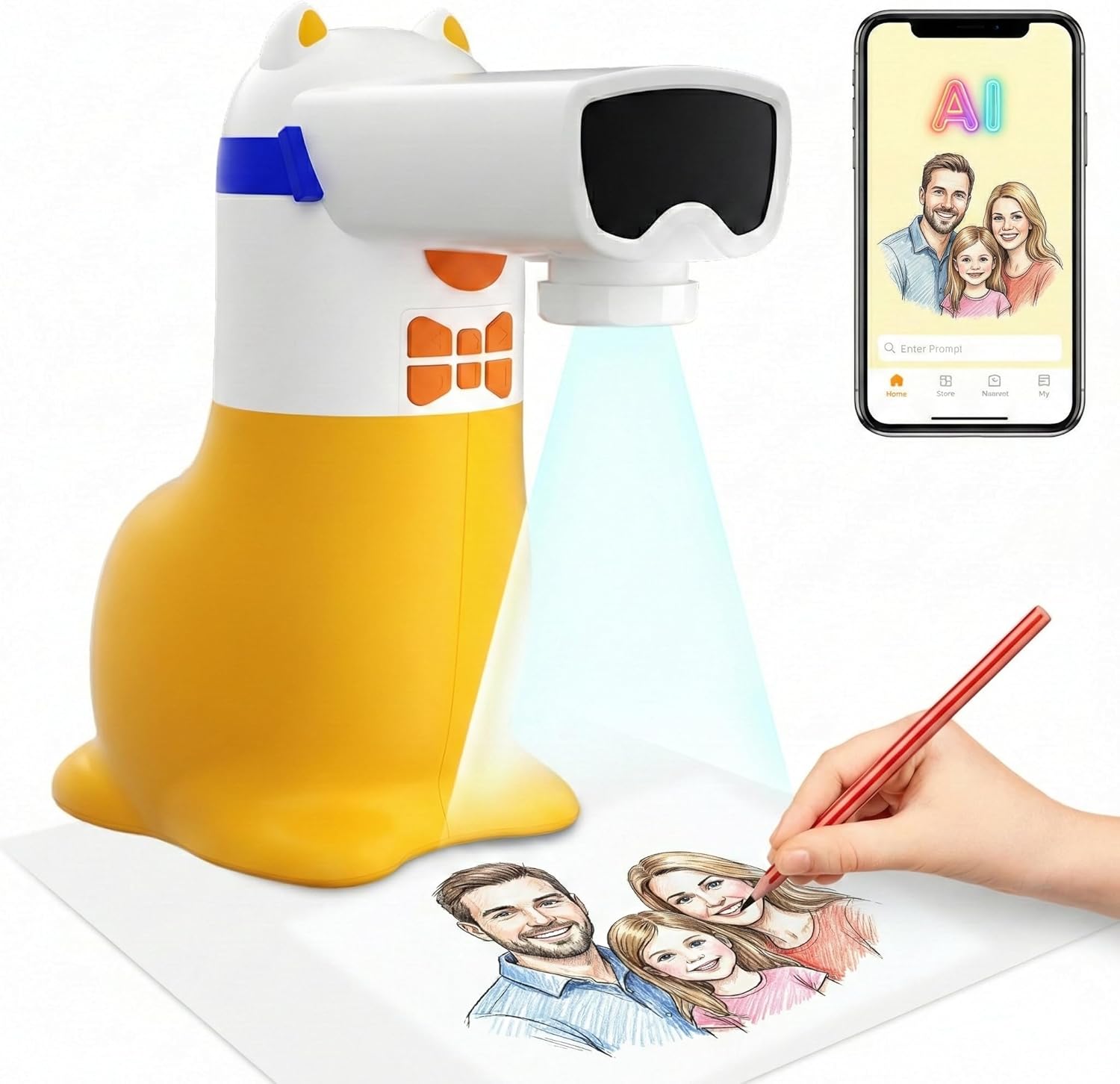 Drawing Projector Kids - AI Drawing Projector for Kids, Smart
