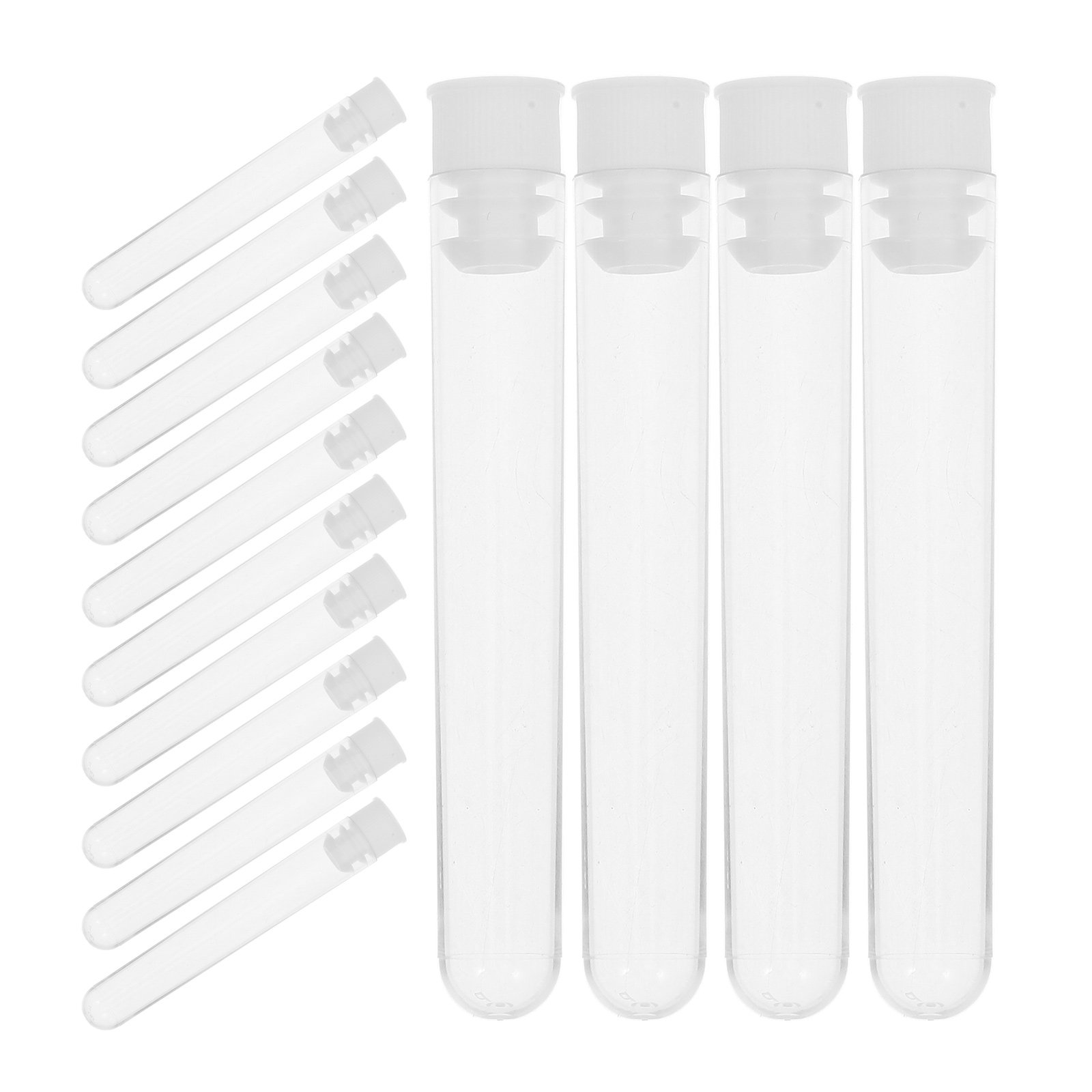 Kids Education Youtube - 50Pcs Laboratory Test Tubes Clear Plastic