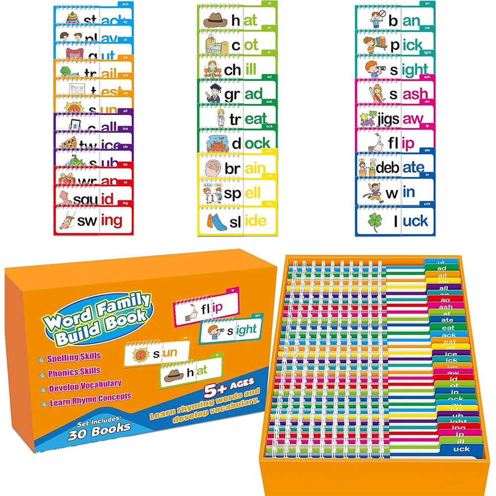 Sight Word Game - Word Families ABC Vocabulary Flash Cards