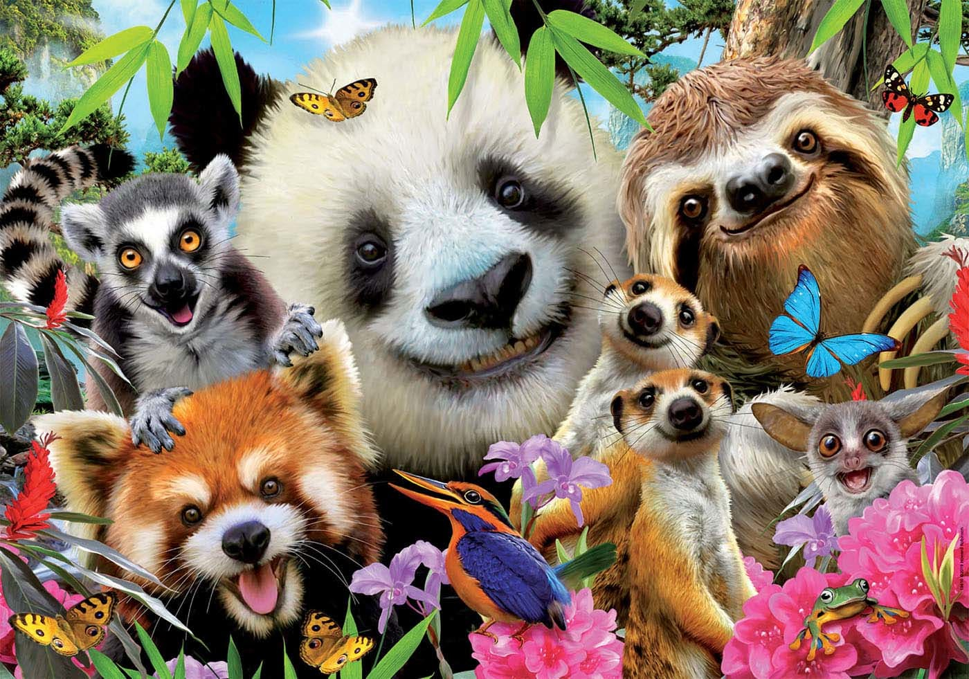 Kids Education Group - Jigsaw Puzzle Adult Animal Panda Group