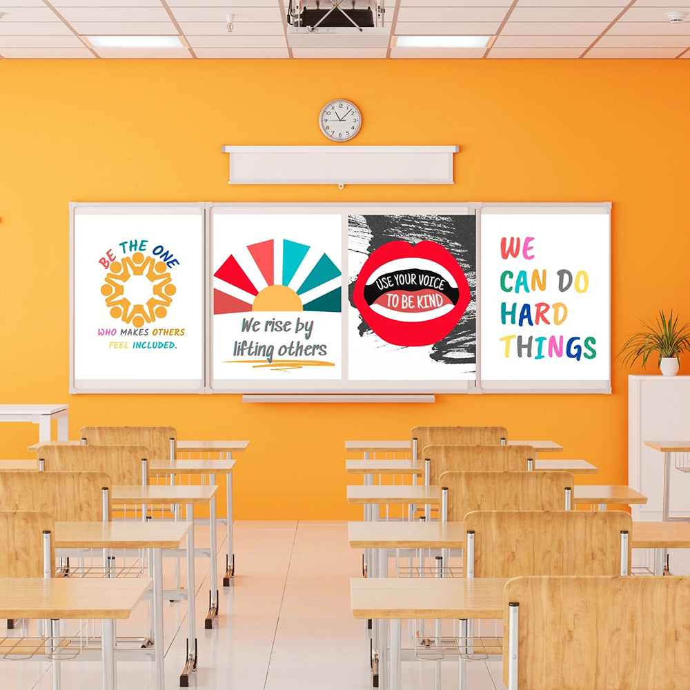 Kids Education Quote - Classroom Positive Confidence Quote Wall Canvas