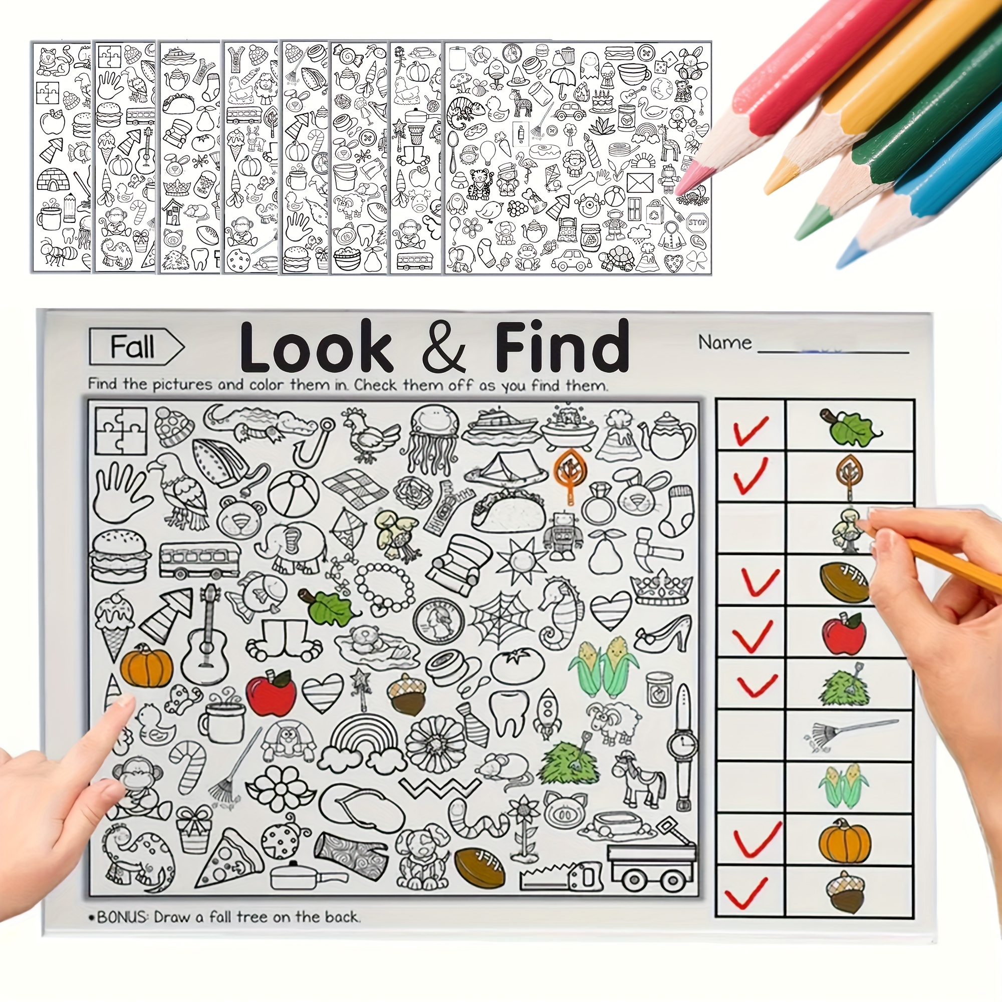Kids Early Education Books - Children's Search Activity Book Kid Hidden