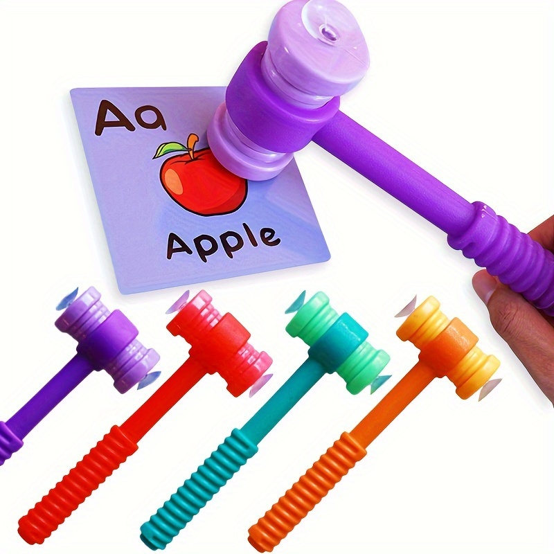 4 Colors Suction cup hammer，cl - مراجعة Sight Word Game وسعره