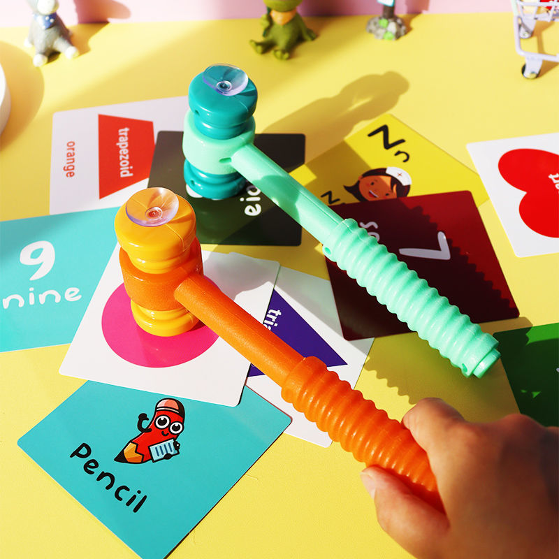 4 Colors Suction cup hammer，cl - مراجعة Sight Word Game وسعره