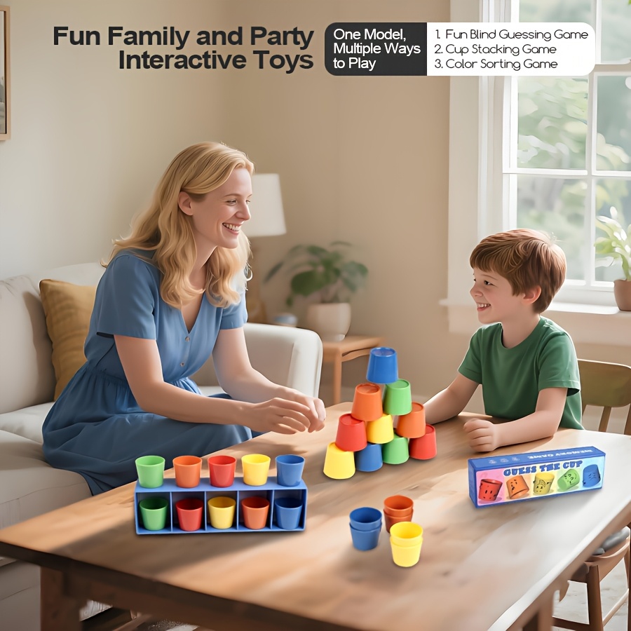 Kids Multicolored Cups Matchin - مراجعة Kids Education Group وسعره