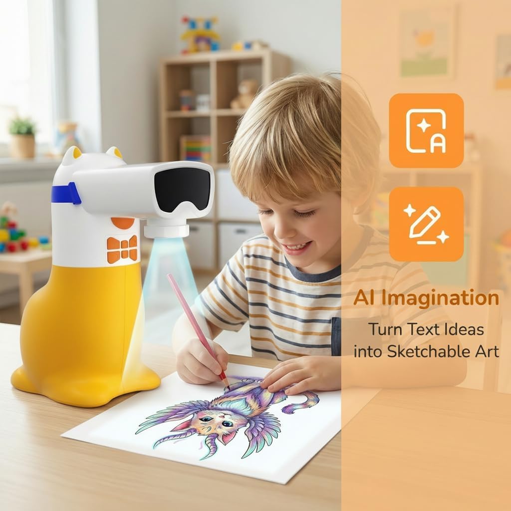 AI Drawing Projector for Kids, - مراجعة Drawing Projector Kids وسعره
