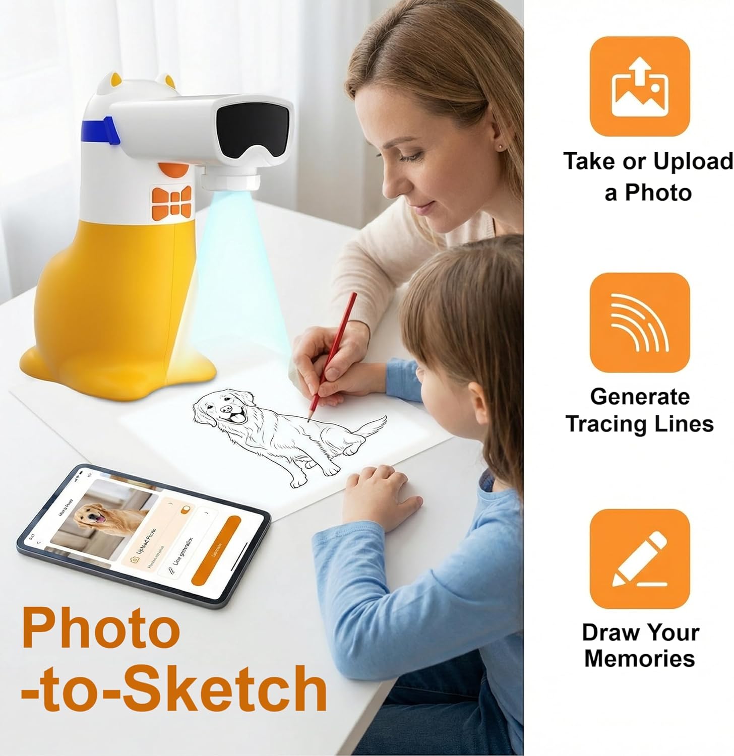 AI Drawing Projector for Kids, - مراجعة Drawing Projector Kids وسعره