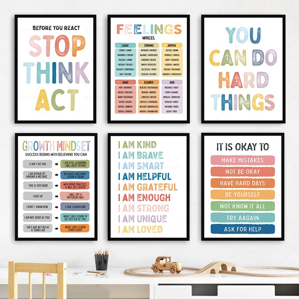 Affirmation for Kids Room Post - مراجعة Kids Education Quote وسعره