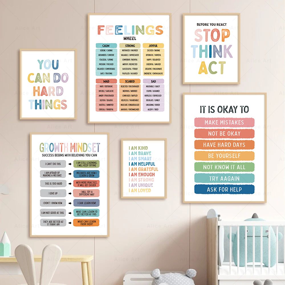 Affirmation for Kids Room Post - مراجعة Kids Education Quote وسعره