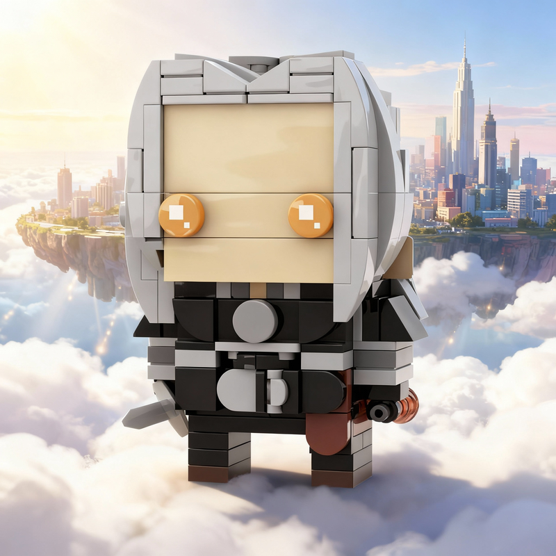 219pcs MOC Geralt Rivia Brickh - مراجعة Kids Education Netflix وسعره