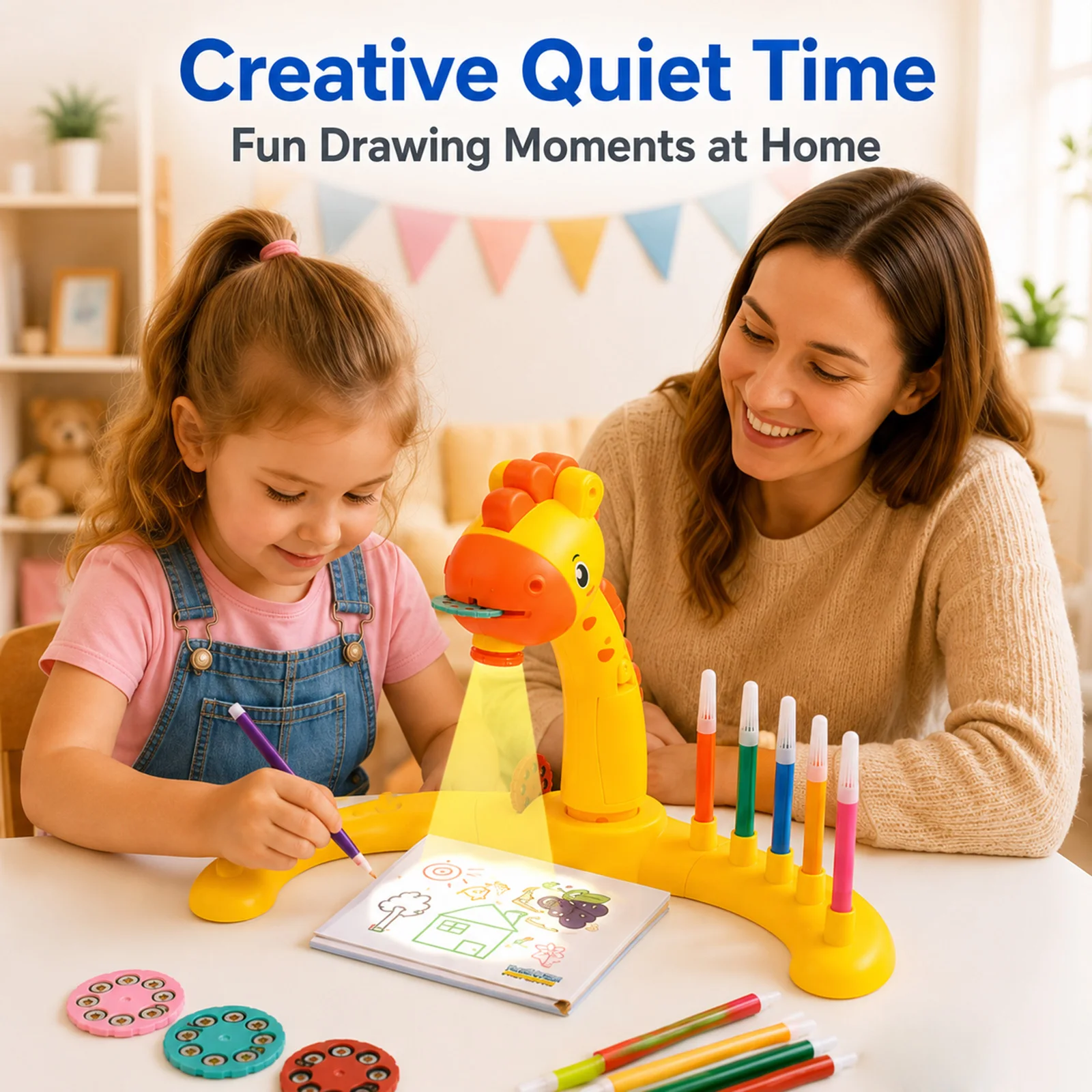 Kids Painting Board Toys Child - مراجعة Drawing Projector Kids وسعره