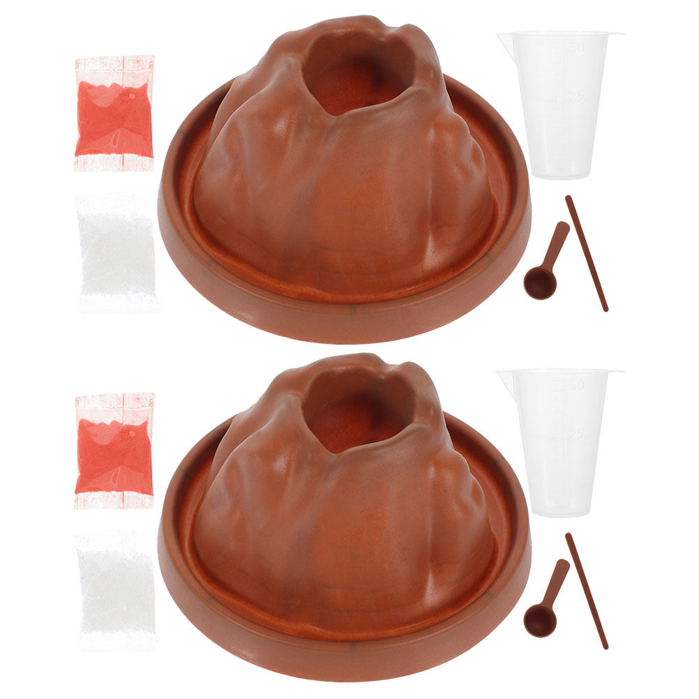 2Sets DIY Volcano Eruption Exp - مراجعة Science Kit Volcano وسعره