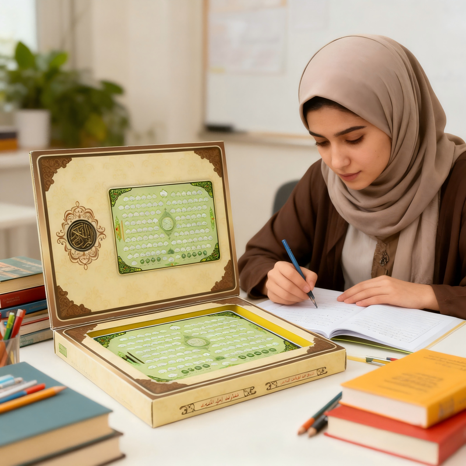 Al-Huda Quran Electronic Table - مراجعة Kids Free Quran Education وسعره