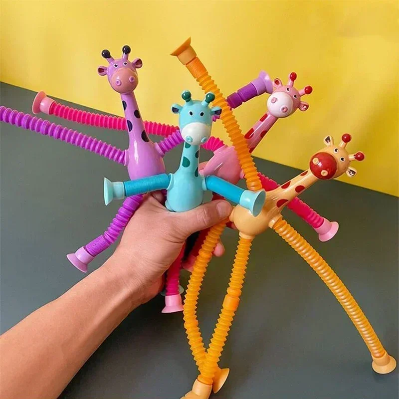 15Pcs Giraffe Pop Tube Suction - مراجعة Kids Education Youtube وسعره