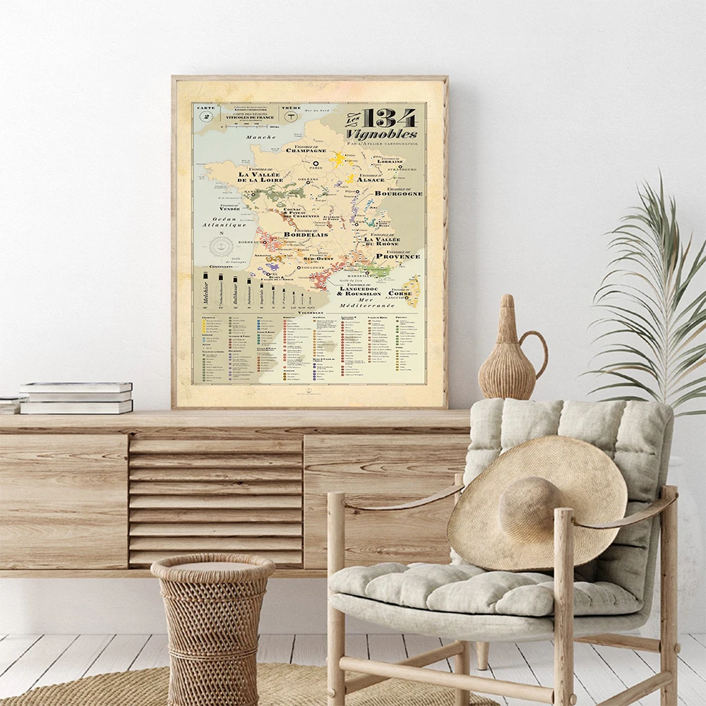 Retro Map Europe City Vines Ma - مراجعة Kids Education Quote وسعره
