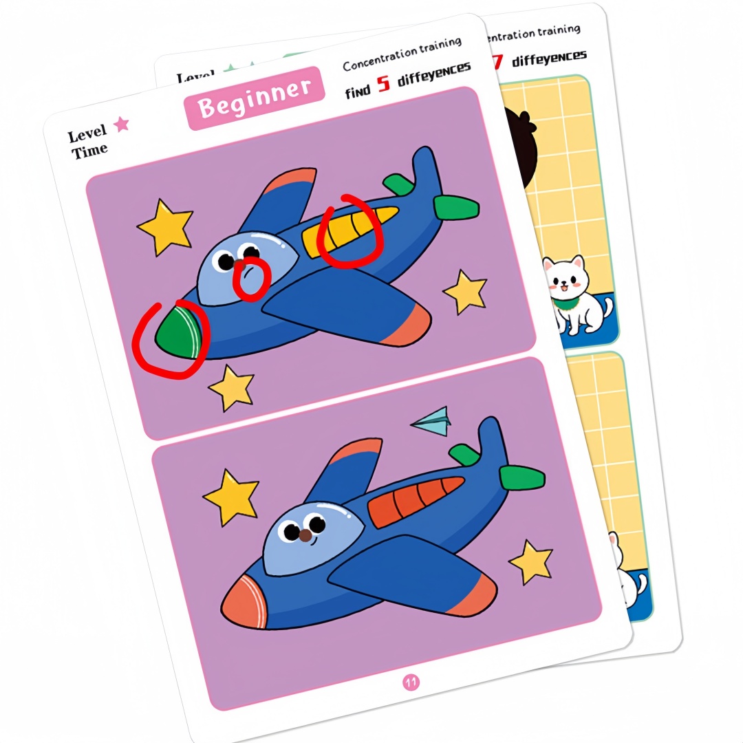 Find Differences Card Game Reu - مراجعة Kids Education Level وسعره