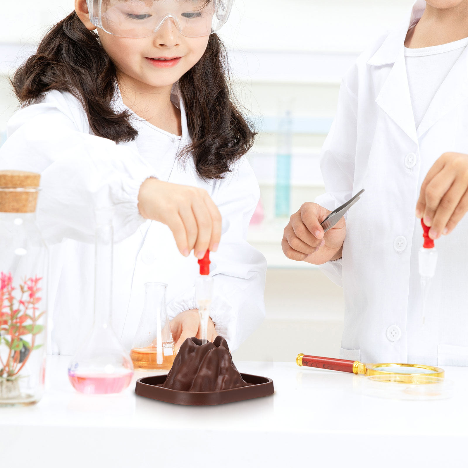 10Pcs Volcano Mold Kit for DIY - مراجعة Science Kit Volcano وسعره