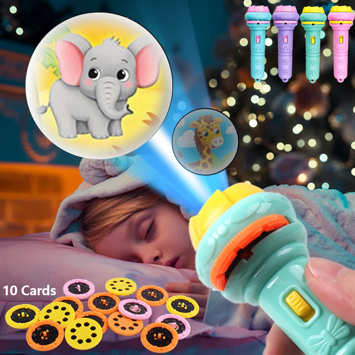 Kids Projector Torch with 10 S - مراجعة Drawing Projector Kids وسعره