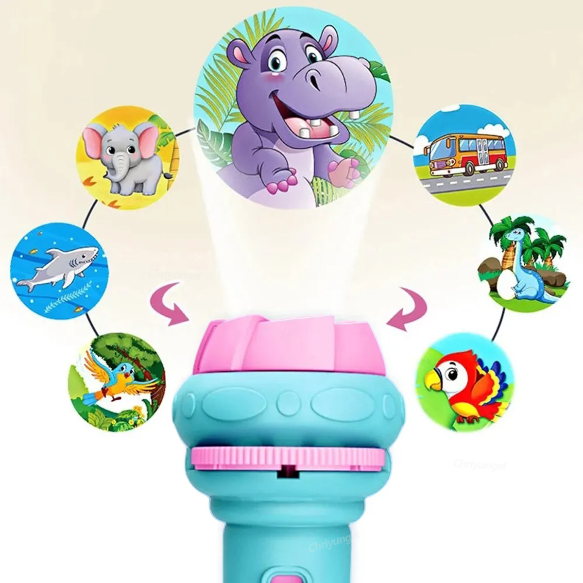 Kids Projector Torch with 10 S - مراجعة Drawing Projector Kids وسعره