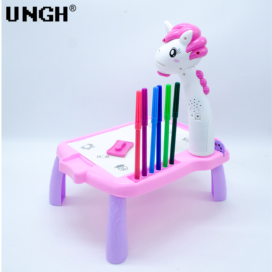 UNGH Children led projector dr - مراجعة Drawing Projector Kids وسعره