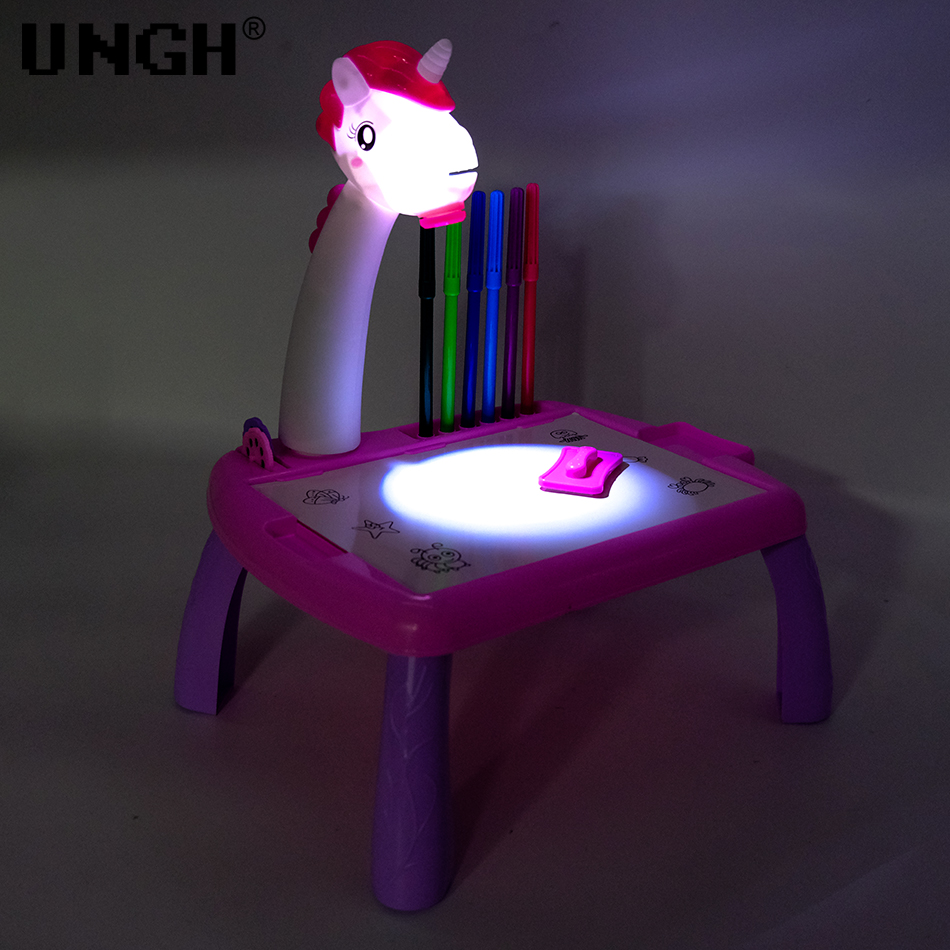 UNGH Children led projector dr - مراجعة Drawing Projector Kids وسعره