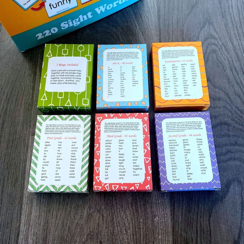 Paper Sight Word Flash Cards W - مراجعة Sight Word Game وسعره