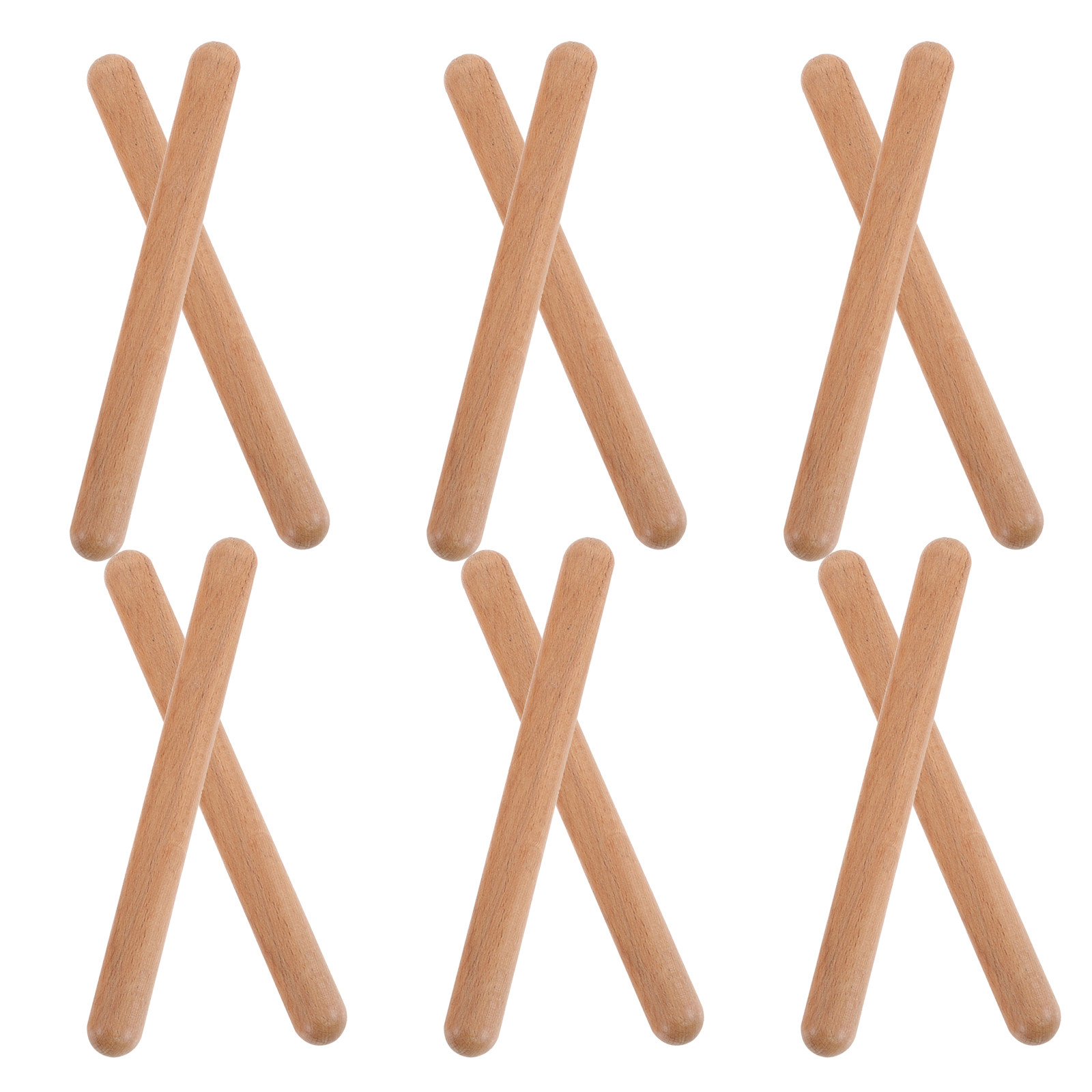 12Pcs Wooden Rhythm Sticks Por - مراجعة Kids Education Group وسعره