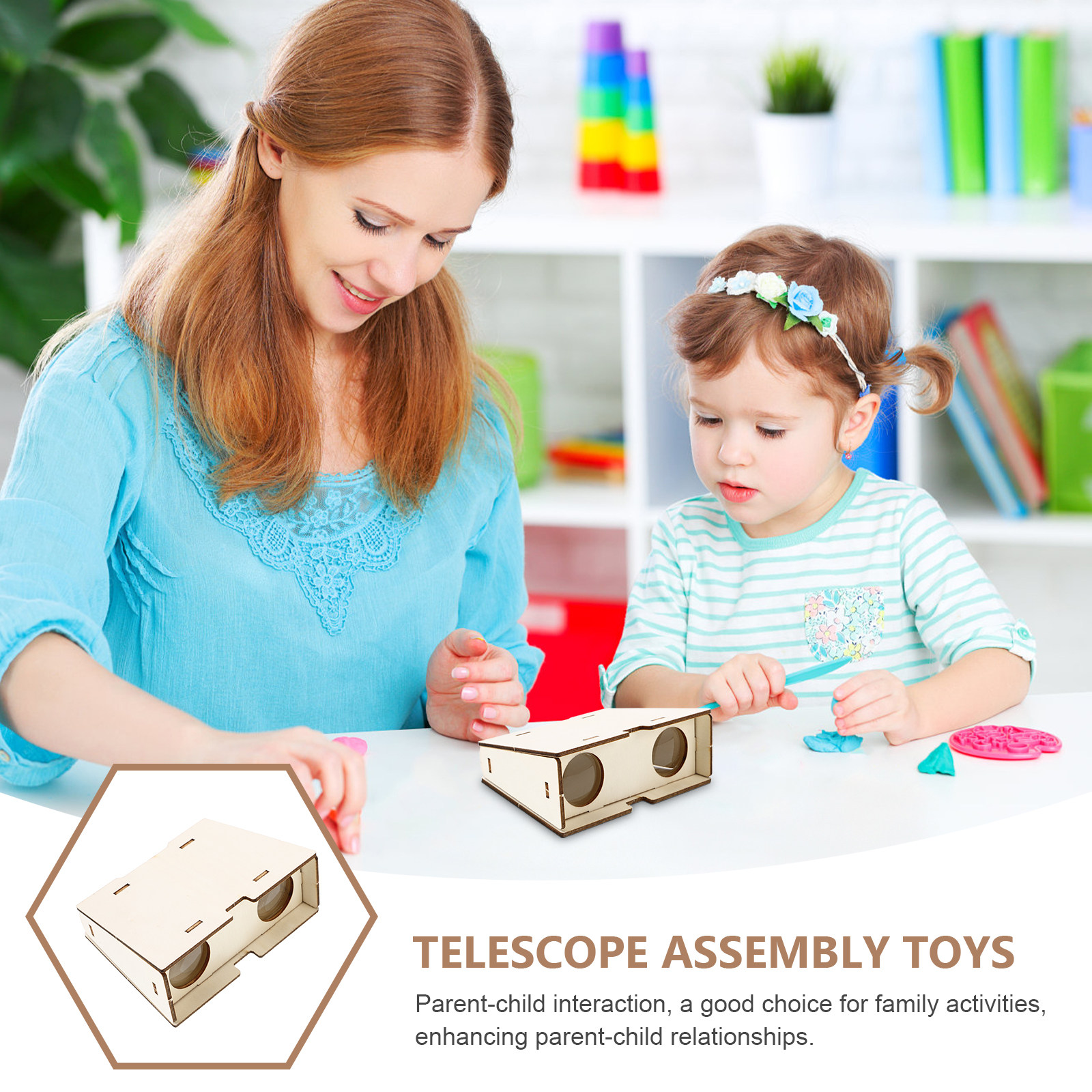 1Set Wood Small Binocular Dual - مراجعة Kids Education Youtube وسعره