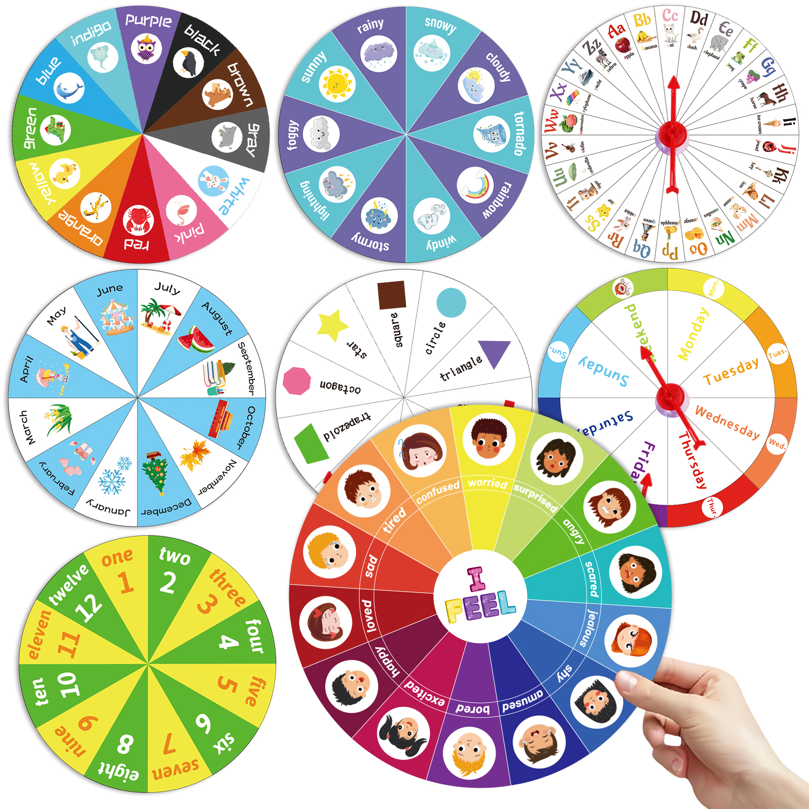Kids Early Learning Spinner Wh - مراجعة Sight Word Game وسعره