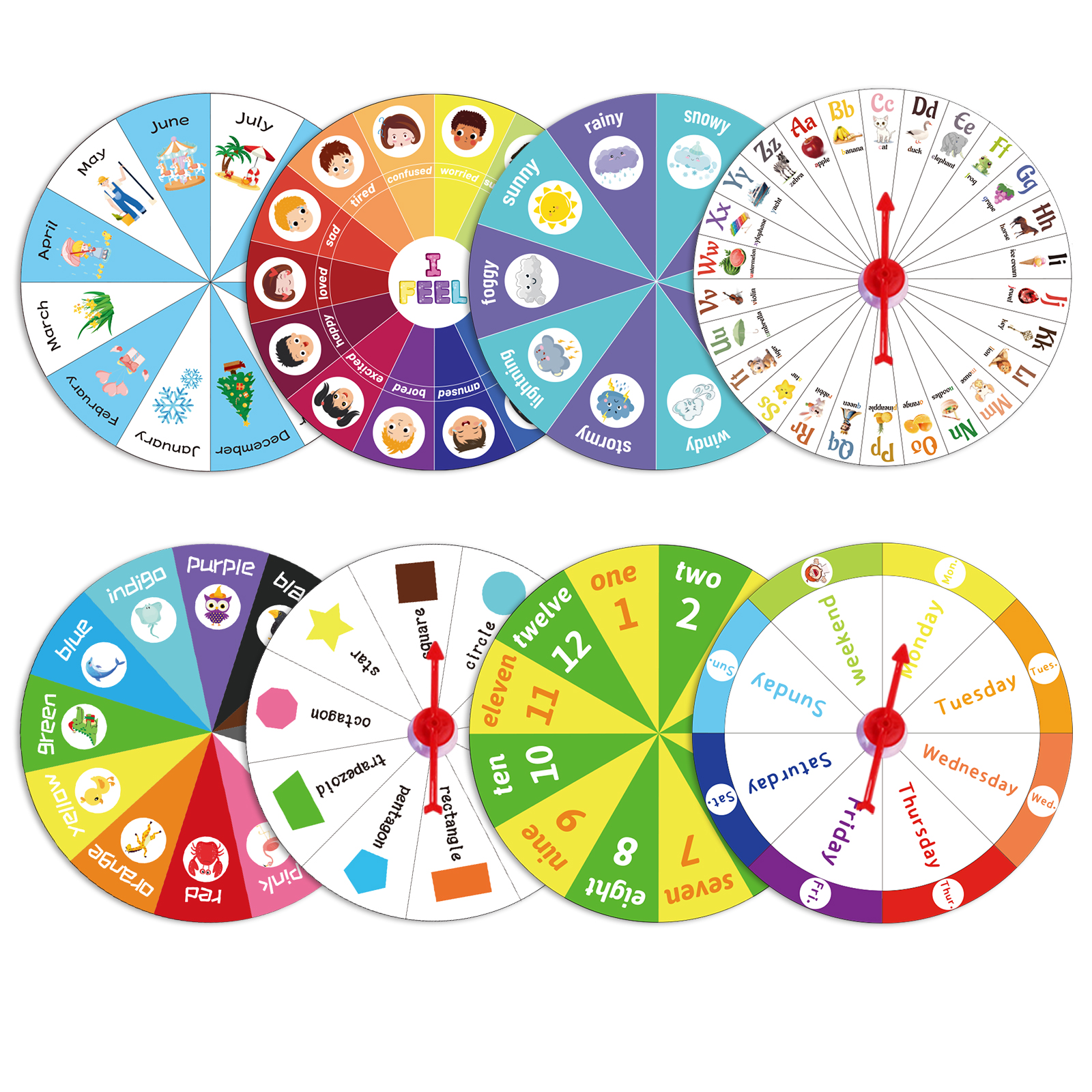 Kids Early Learning Spinner Wh - مراجعة Sight Word Game وسعره