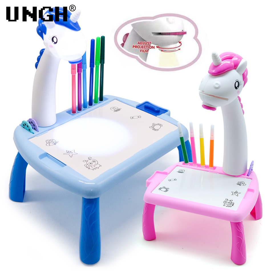 UNGH Children led projector dr - مراجعة Drawing Projector Kids وسعره