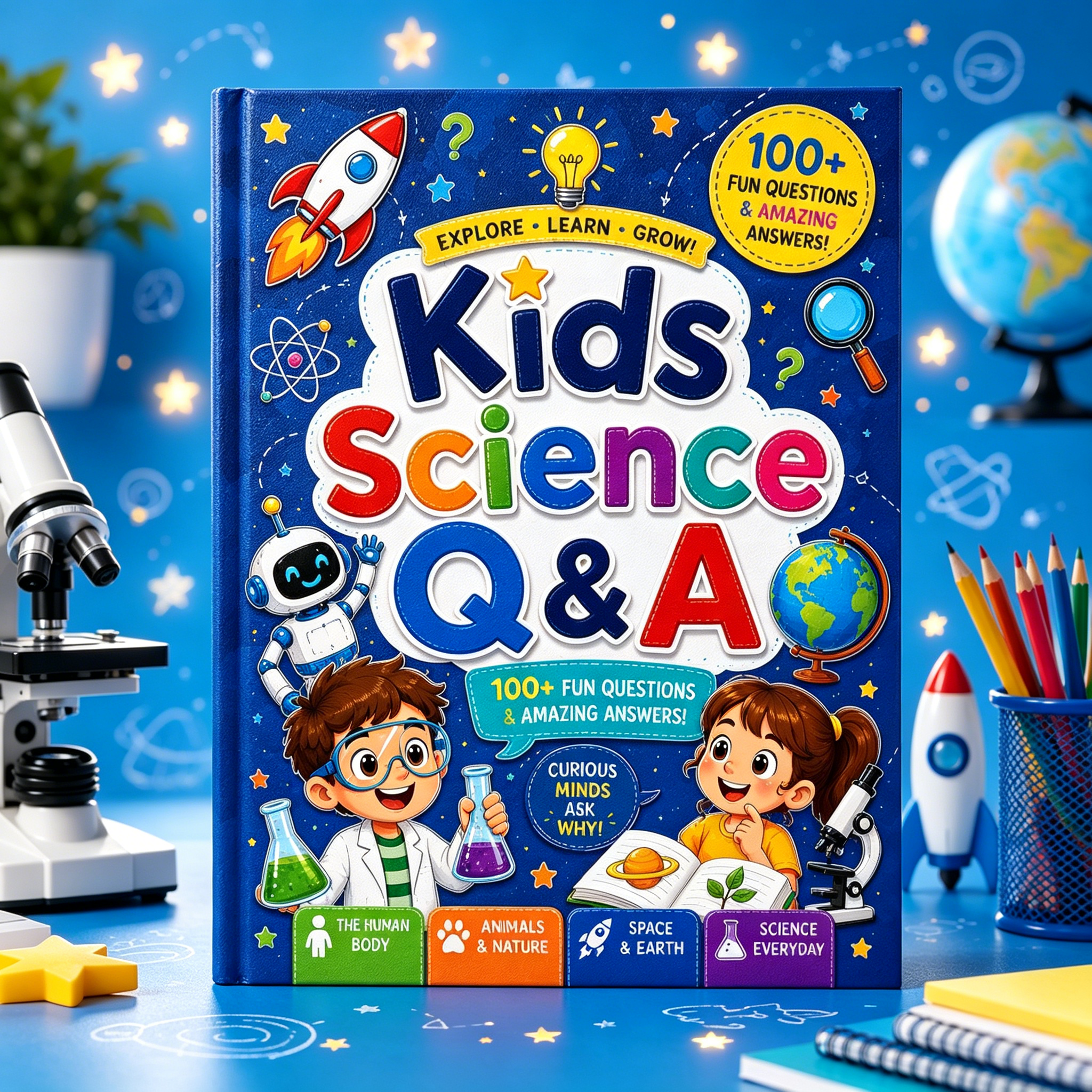 Kids Science Q&A Book for Curi - مراجعة Kids Education Questions وسعره
