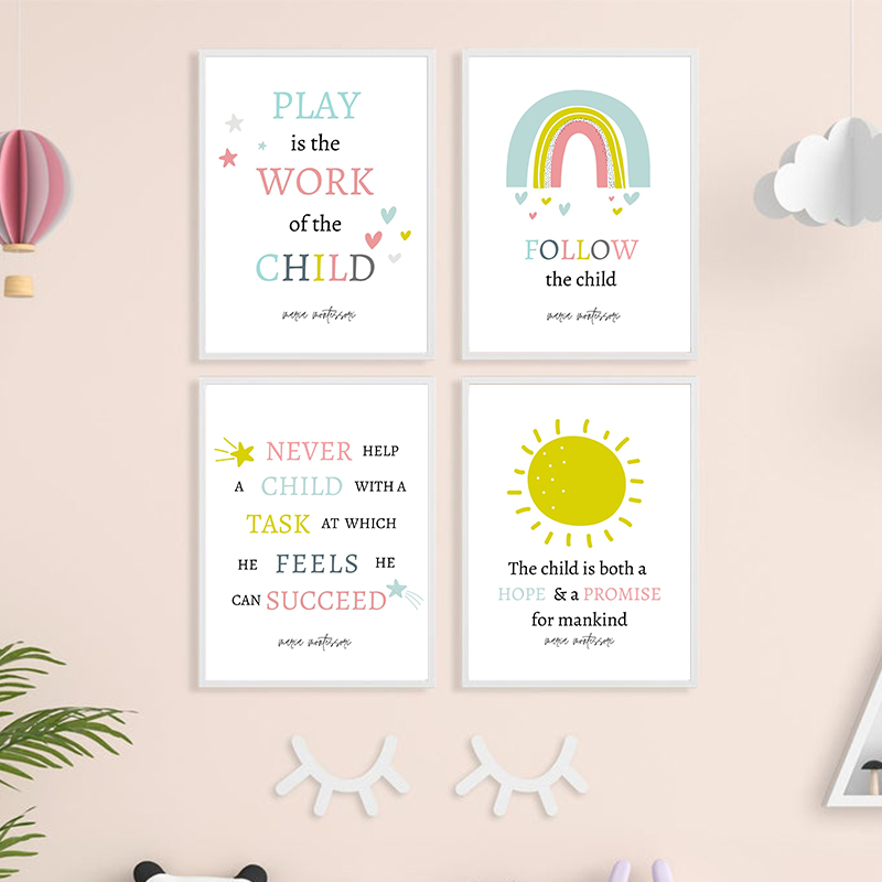 Play is the Work of A Child Qu - مراجعة Kids Education Quote وسعره