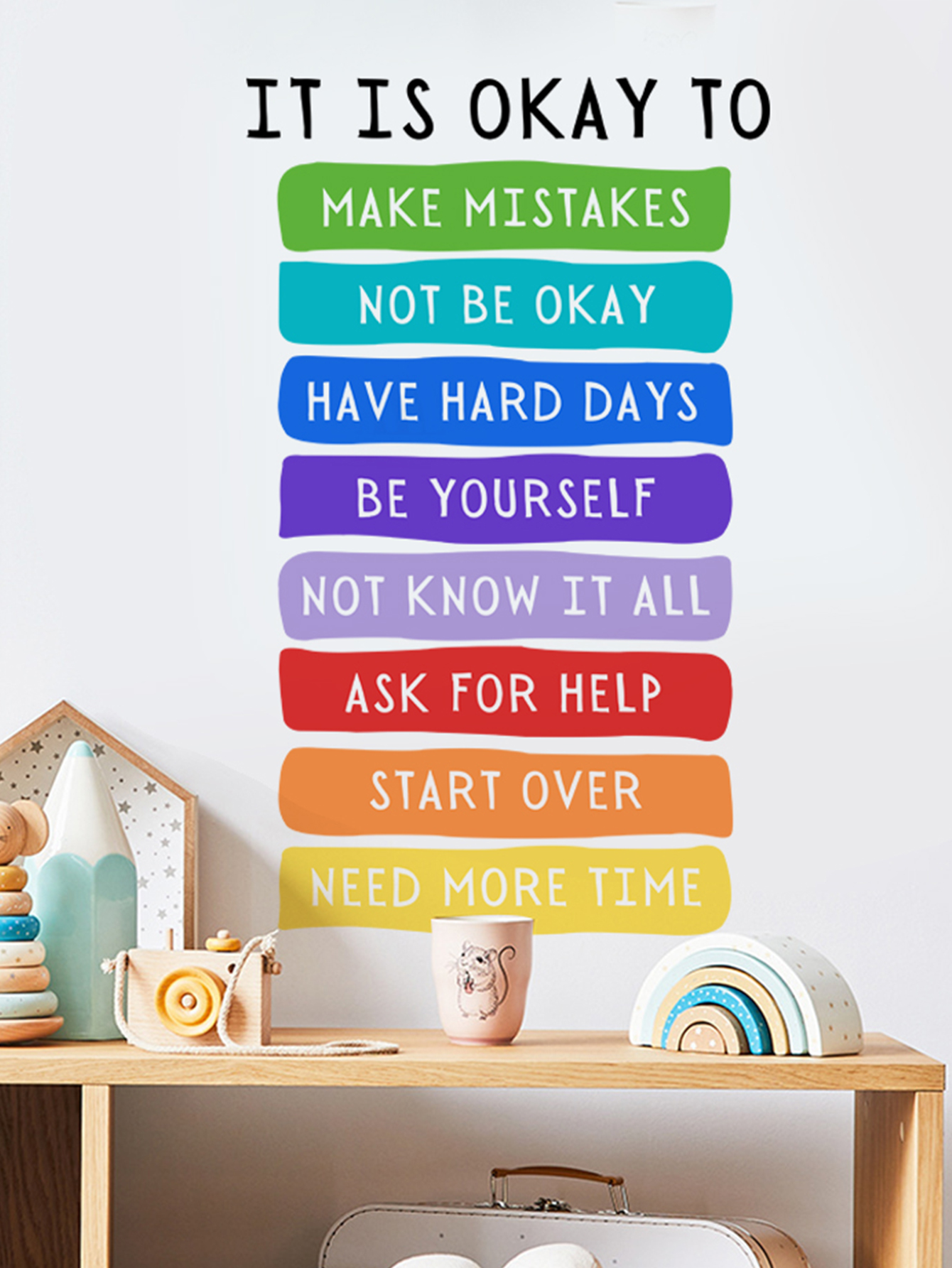 It's Okay to Not be Okay Poste - مراجعة Kids Education Quote وسعره