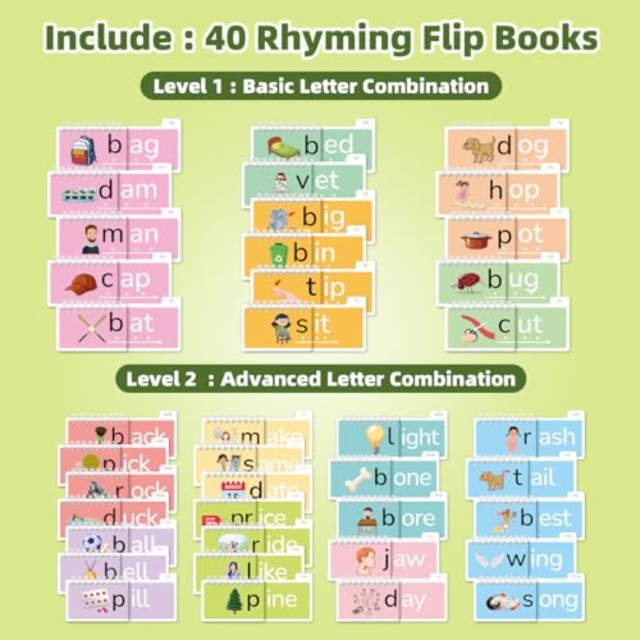 Word Family Build Book 40 Read - مراجعة Sight Word Game وسعره