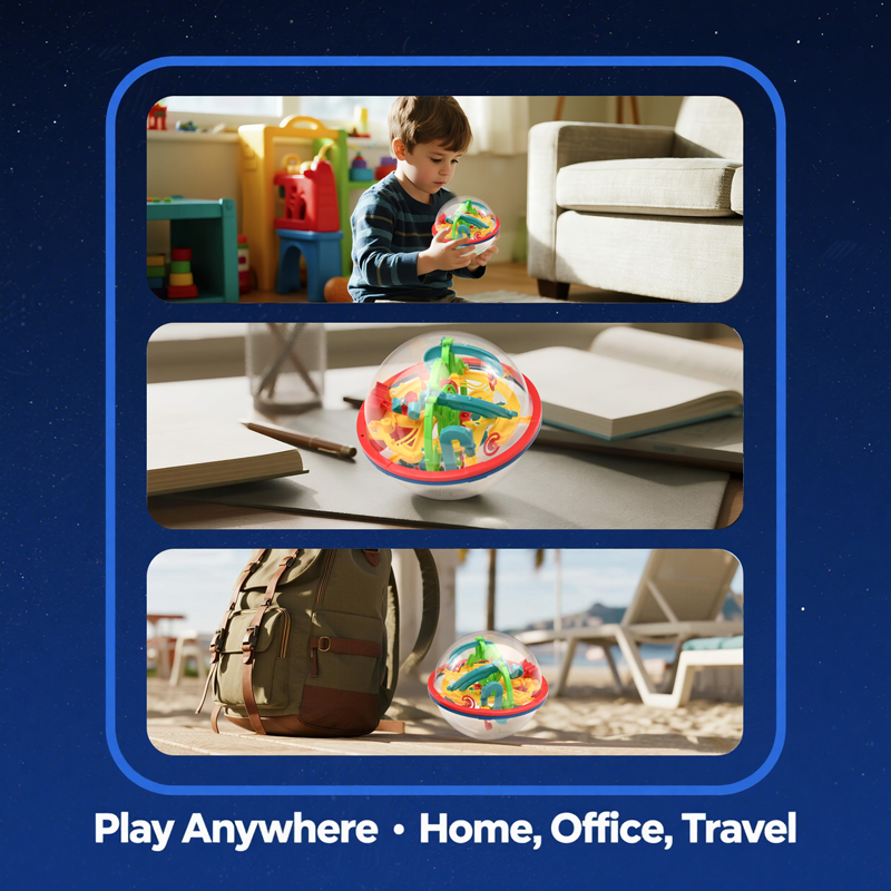 3D Magic Ball Labyrinth Brain  - مراجعة Kids Education Level وسعره