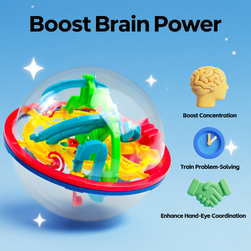 3D Magic Ball Labyrinth Brain  - مراجعة Kids Education Level وسعره