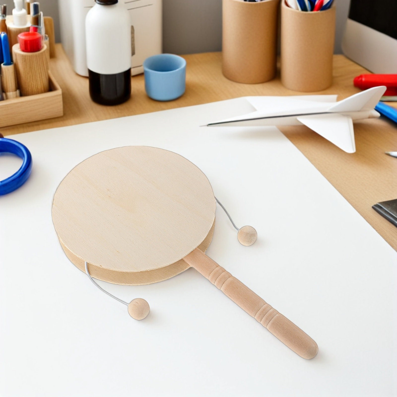 10Pcs Wooden Rattle Drum for K - مراجعة Kids Education Group وسعره