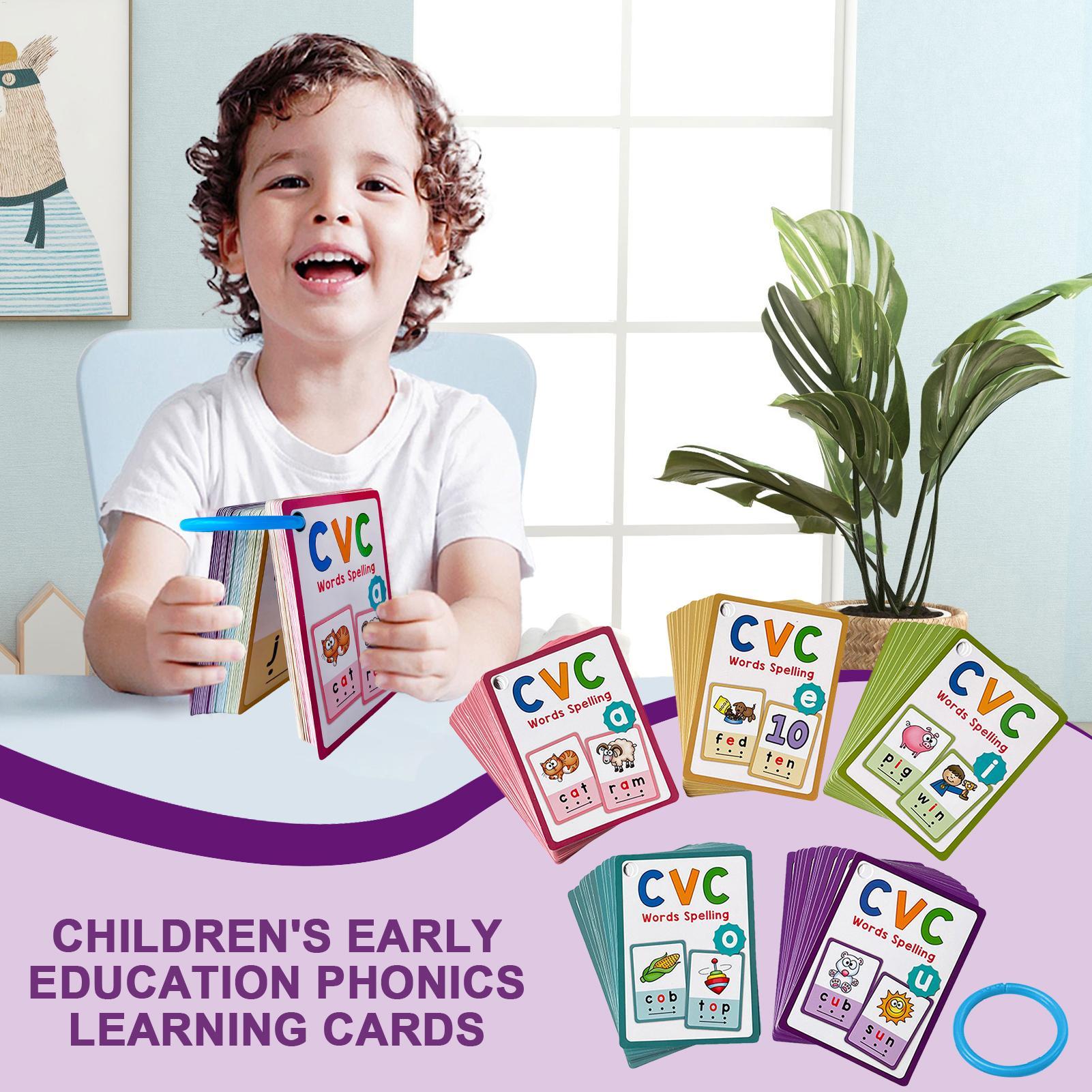 Kindergarten Flash Cards 70 Pi - مراجعة Phonics Card Game وسعره