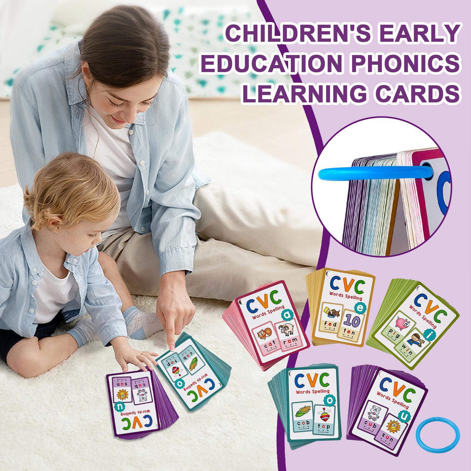 Kindergarten Flash Cards 70 Pi - مراجعة Phonics Card Game وسعره