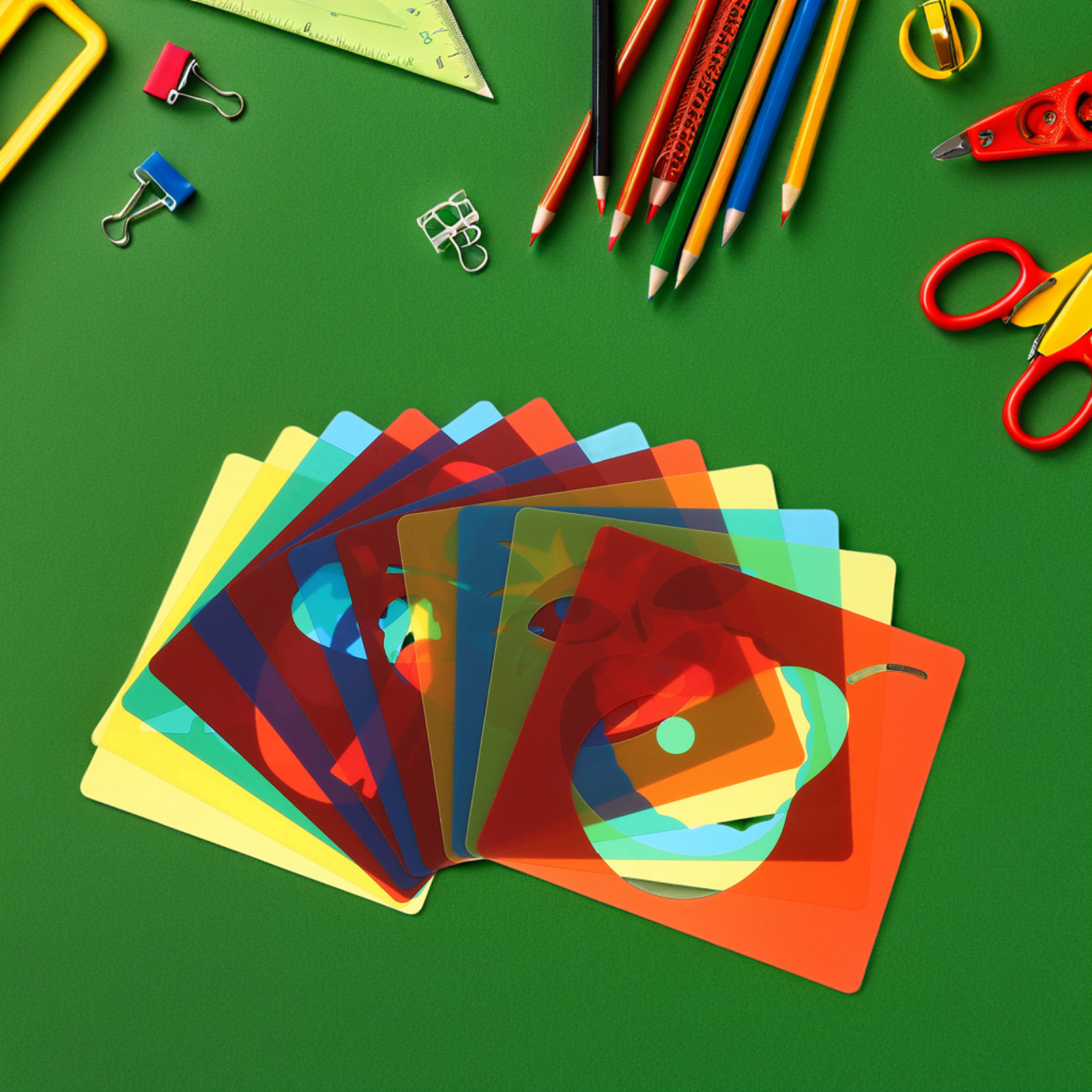 12Pcs Kids Drawing Stencils Pl - مراجعة Kids Education Template وسعره