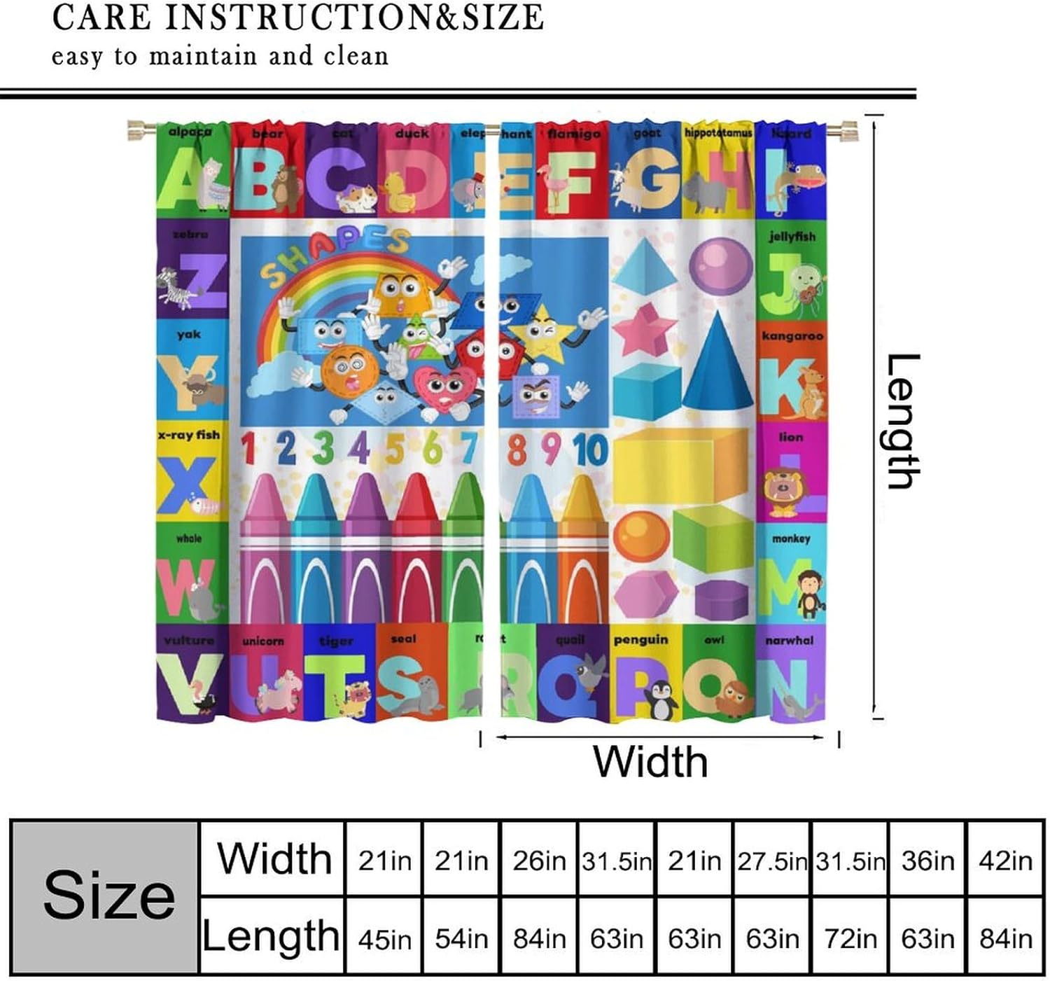 Colourful ABC Education Curtai - مراجعة Kids Education Youtube وسعره