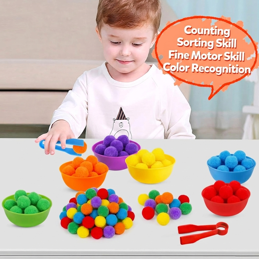 30-68PCS Kids Sorting Counting - مراجعة Sight Word Game وسعره