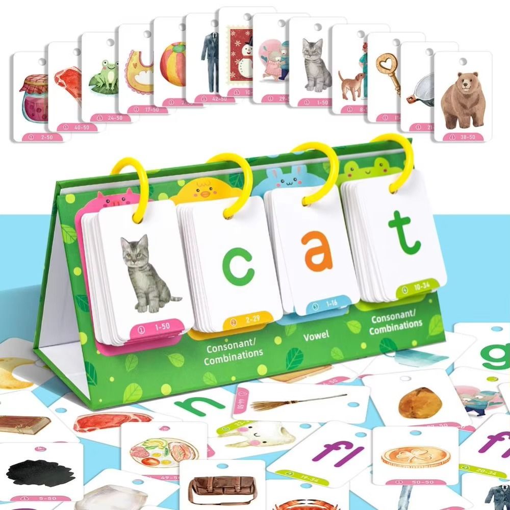 129 Pcs Picture Recognition Vi - مراجعة Phonics Card Game وسعره