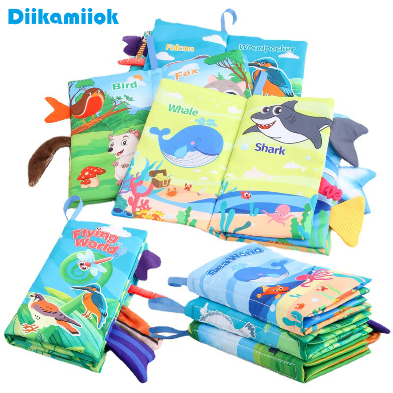 New Baby Cloth Books Visual an - مراجعة Kids Early Education Books وسعره
