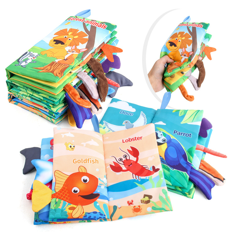 New Baby Cloth Books Visual an - مراجعة Kids Early Education Books وسعره