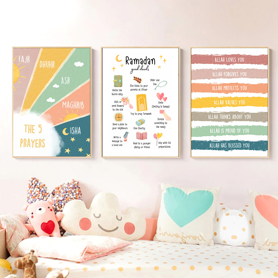 Islamic Nursery Wall Art Musli - مراجعة Kids Education Quote وسعره
