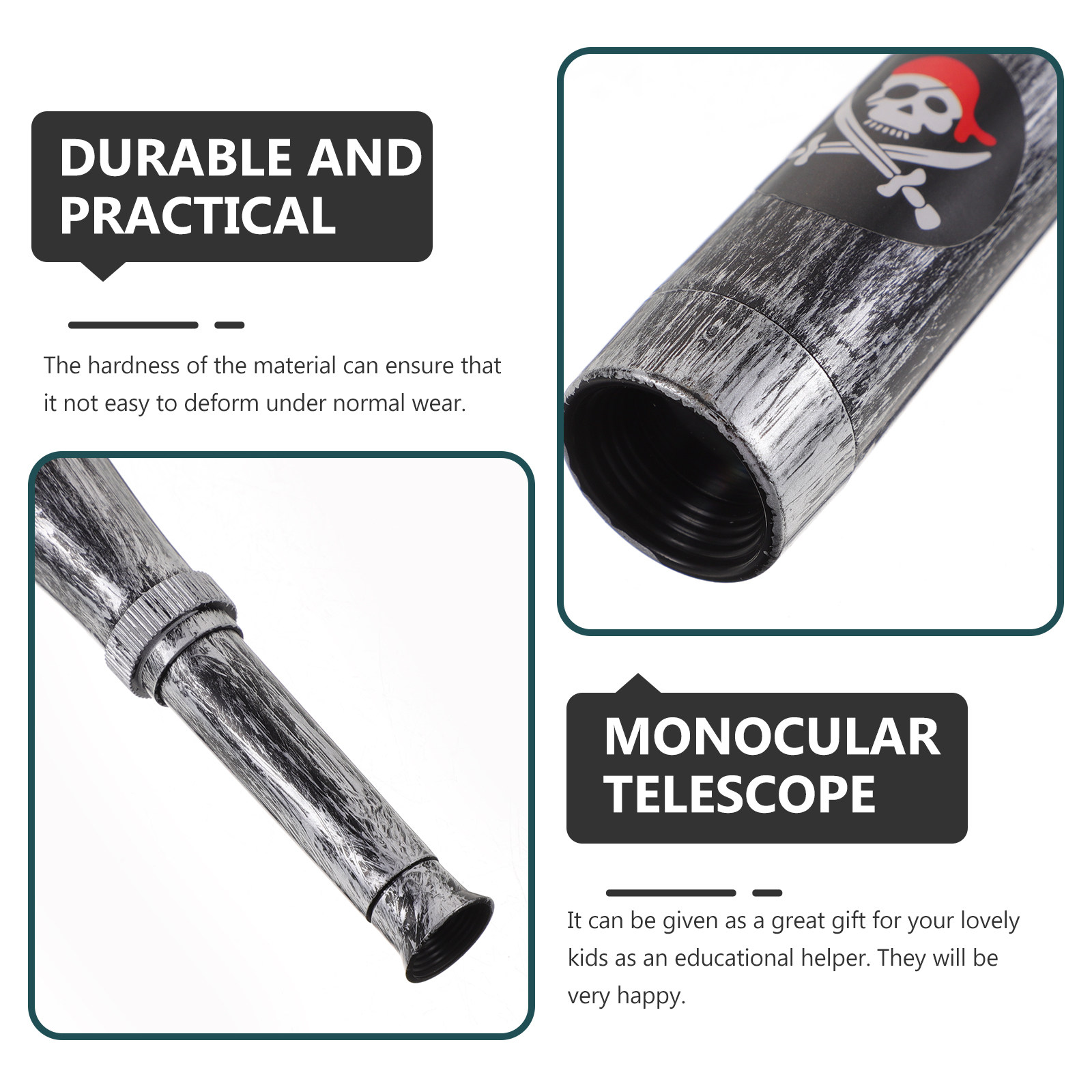 6Pcs Pirate Themed Telescope f - مراجعة Kids Education Youtube وسعره