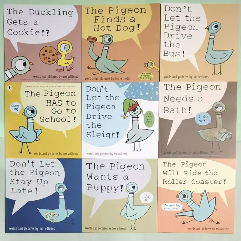 9 Books Don't Let the Pigeon D - مراجعة Kids Early Education Books وسعره